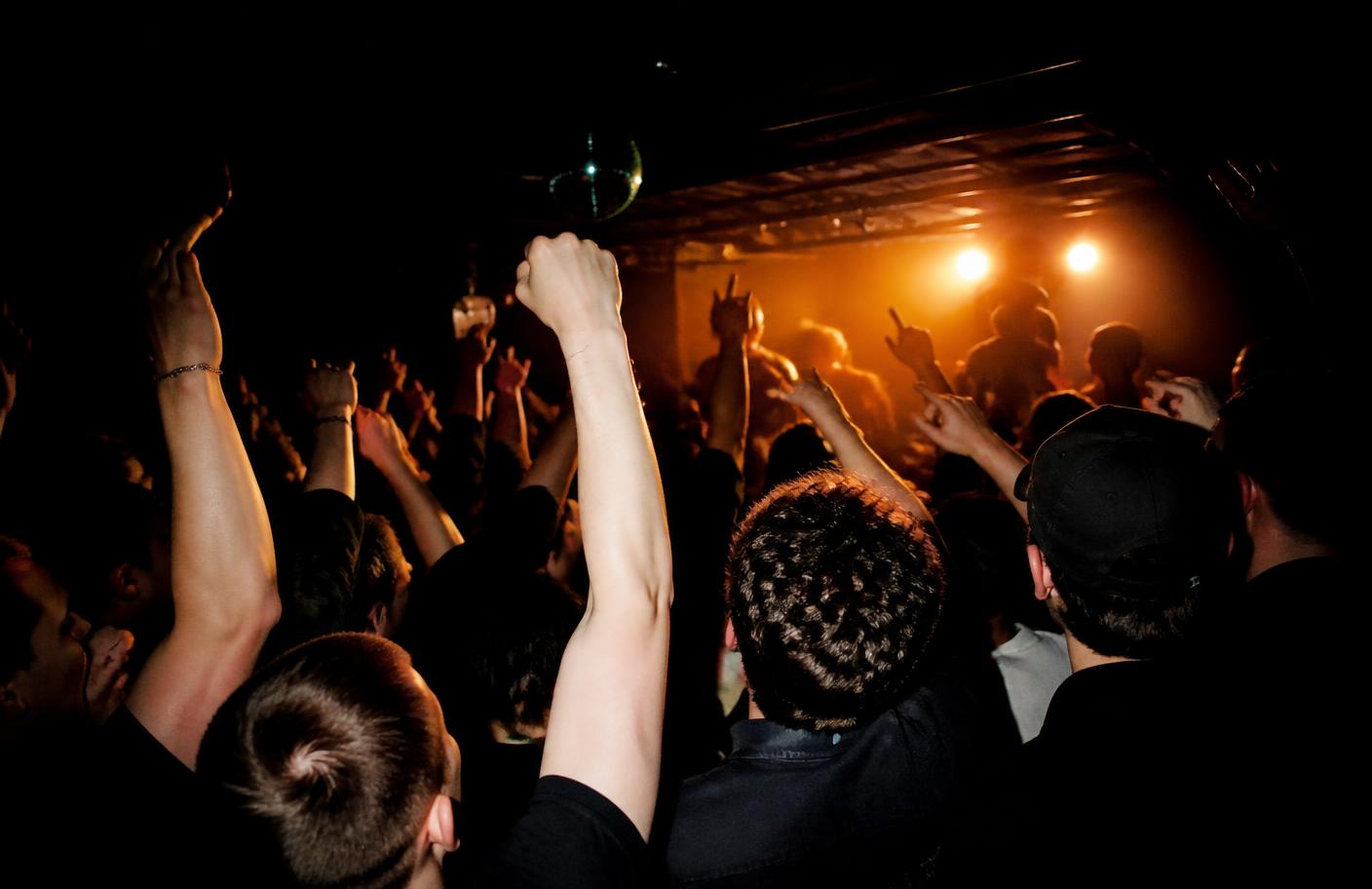 Crowd at a live show representing the Bold Mini Music audience